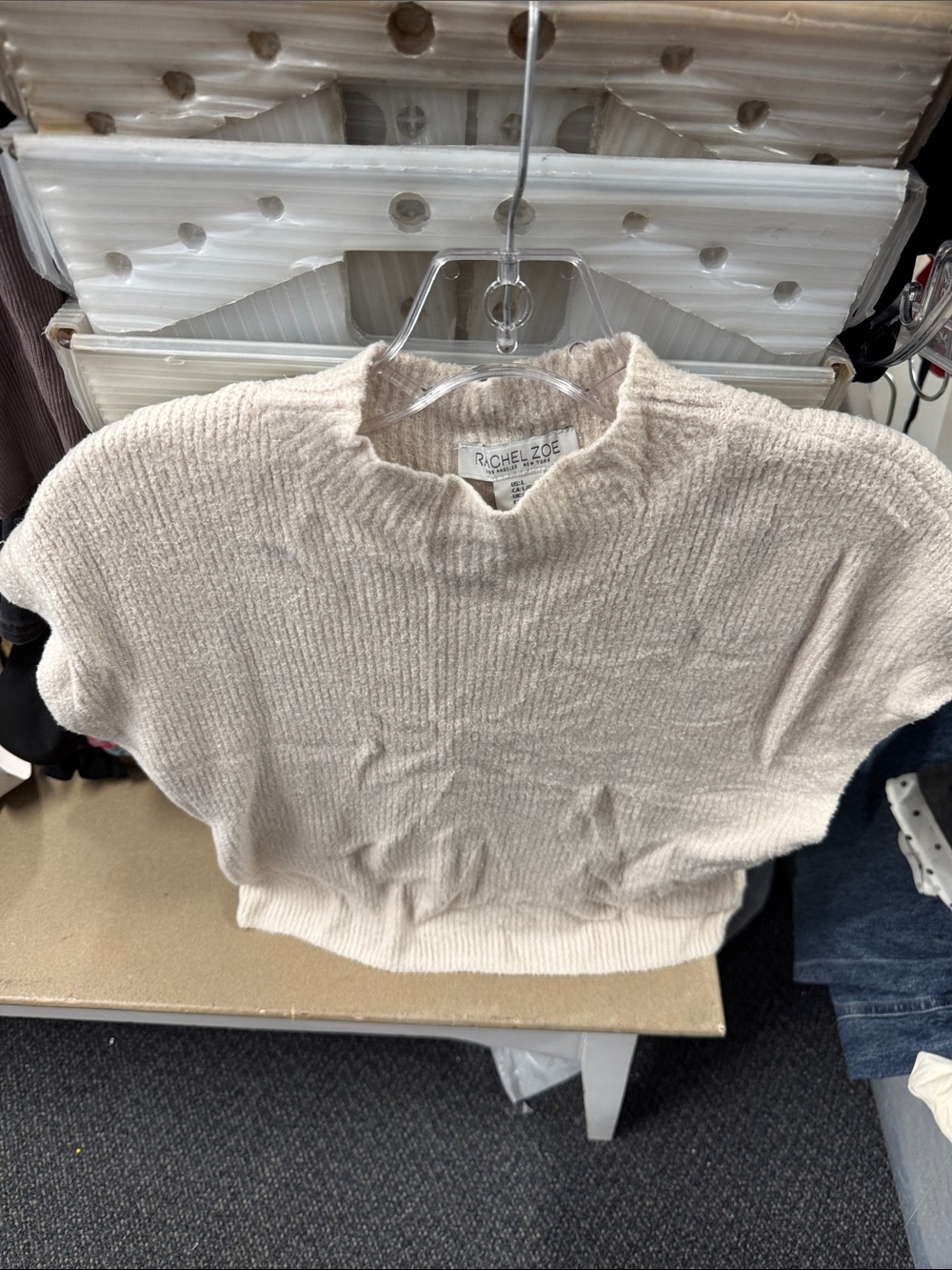 Rachel Zoe short sleeve sweater L // 071250